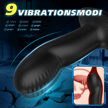 9-Frequenz-Vibrationsschwing-Prostatamassagegerät mit Spermien-Sicherungsring