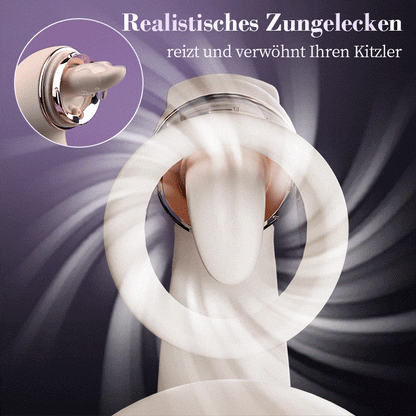 Selene – Zungenleckender Saug- und Erregungs-Klitoris-G-Punkt-Vibrator für kombinierte Orgasmen