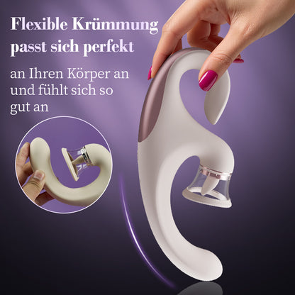 Selene – Zungenleckender Saug- und Erregungs-Klitoris-G-Punkt-Vibrator für kombinierte Orgasmen