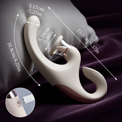 Selene – Zungenleckender Saug- und Erregungs-Klitoris-G-Punkt-Vibrator für kombinierte Orgasmen