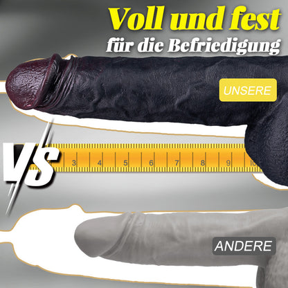 Maurice Großer Dildo mit Stoßvibration und Heizung, braun, für Männer und Frauen