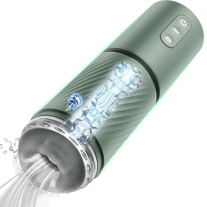 Abyss - 10 Saug- & 10 Vibrations-Vakuum-Penis-Pumpe Vergrößerungspumpe männlicher Masturbator