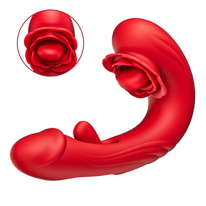 Papaver rhoeas—— 10-Frequenz-Rotation + Vibration + Ohrfeigen, 3-in-1-G-Punkt-Vibrator