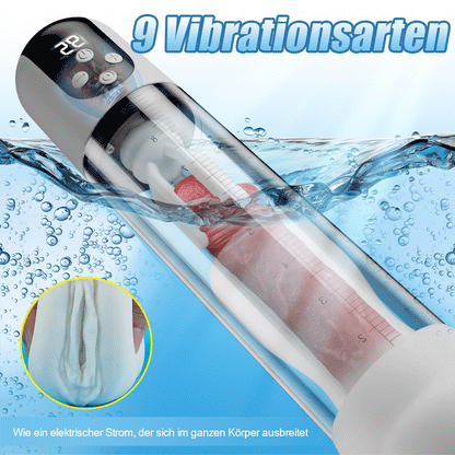 Wave - 5 Saugmodi 9 Vibrationsmodi Vakuumsaugung Glans-Massager Penis-Pumpe