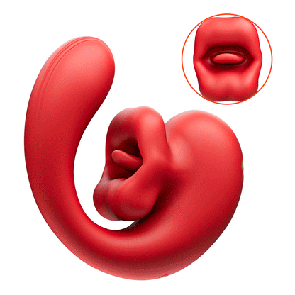 Little Rose - 10-Frequenz-Biss, 10-Frequenz-Vibration, weiblicher Vibrator aus ultraweichem Material