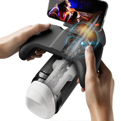 Acmejoy Turbo - 10-Modus Explosiver Stoß-Stroker – Immersives Gamepad-Design mit Handyhalter
