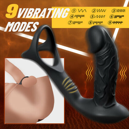 9-Frequenz-Oszillations- und Vibrations-Analvibrator mit Penisring