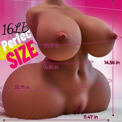 Leonie-Tropfenförmige Brüste und Sanduhrfigur-Sexpuppe