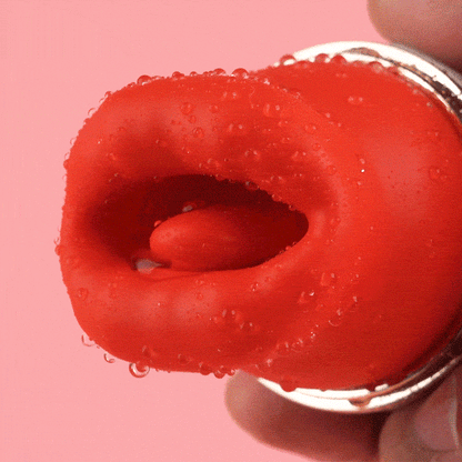 Mund Zunge 4-in-1 Lecken & Beißen & Saugen & Vibrator für Klitorisstimulation