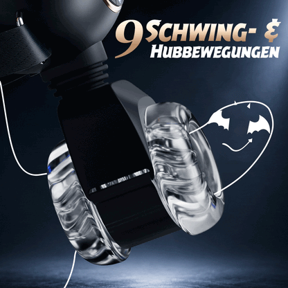 【Blitzangebot: 30 % RABATT】Hazel - Tragbarer Masturbator für Männer 3-in-1 mit 9-facher Stoß-, Rotations- und Vibrationsfunktion Silikonhülle