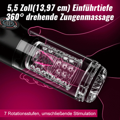 Poseidon-Bath Masturbator 3-in-1 7 Saugens + 7 Drehungens Der König der Wassermasturbation
