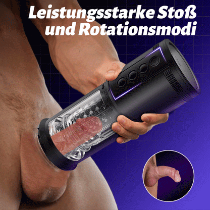 Telescope 5  Stoßen 10 Vibrieren 5 Saugen 3 IN 1 Masturbator für Männer