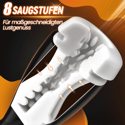 SolaceX - 8 Sucking 10 Vibrating One Touch Orgasm Digital Vacuum Masturbator