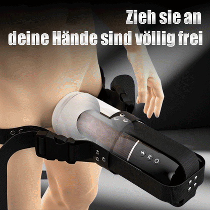 Tragbarer 7-stoßender und vibrierender, erhitzender Vocal-Masturbationsbecher