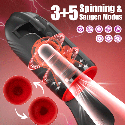 Kavallerist-10 Vibration 5 Oral Lutschen 3 Twisting Spinning Glans Training + Masturbation