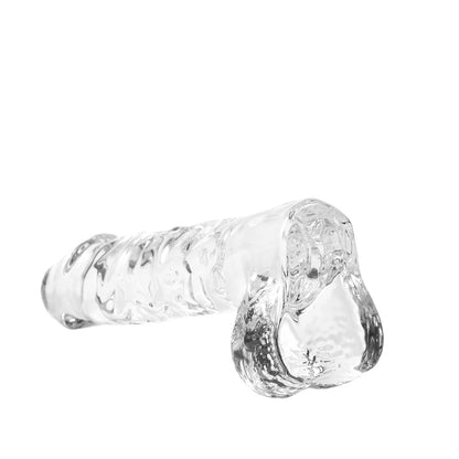 Simulation transparenter Glasphallus transparente Farbe