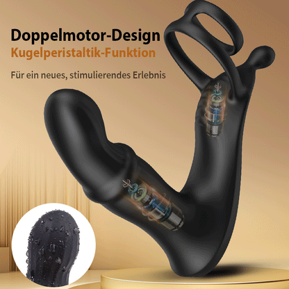 Cyclone - Prostata-Massagegerät mit Doppelringen für ein verbessertes Erektionserlebnis