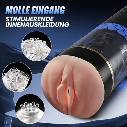 【Bevorzugt】SPINNE Stoßen Rotieren 6 Frequenzen 3 Geschwindigkeiten Elektrischer Masturbator