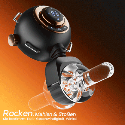 【Blitzangebot: 30 % RABATT】Hazel - Tragbarer Masturbator für Männer 3-in-1 mit 9-facher Stoß-, Rotations- und Vibrationsfunktion Silikonhülle