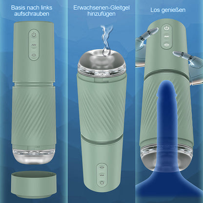 Abyss - 10 Saug- & 10 Vibrations-Vakuum-Penis-Pumpe Vergrößerungspumpe männlicher Masturbator