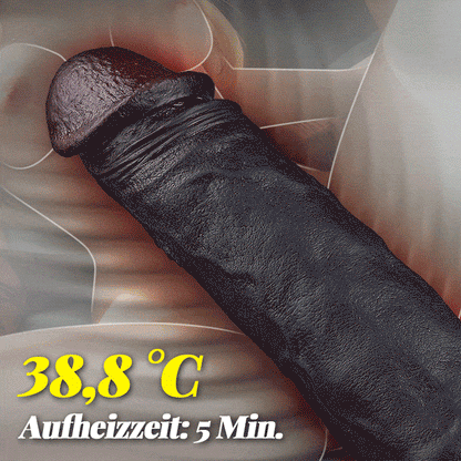 Maurice Großer Dildo mit Stoßvibration und Heizung, braun, für Männer und Frauen