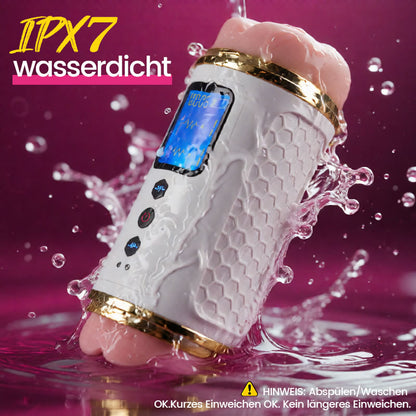 Throb - Dual-End Vibrator Ausdauer-Trainer Edging-Verzögerung & Endurance-Builder Masturbator für Männer