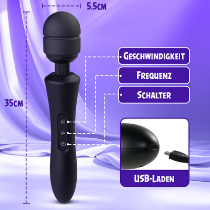 20 Frequenz 8 Hochfrequenz Vibrations AV Stick mit großem Kopf
