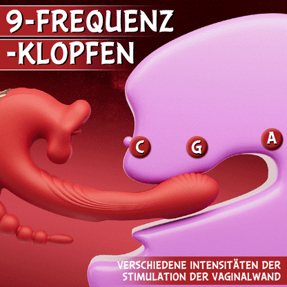 Little Angel – 9-Frequenz-Beißen, Vibrieren, Schlagen, Stimulieren von Klitoris, Vagina und Anus gleichzeitig