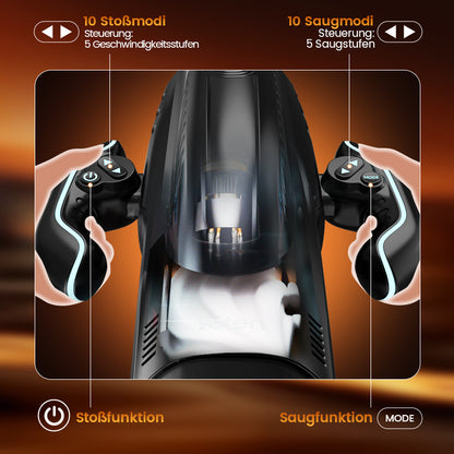 LETEN 10 Stoßen Saugen Heizen Masturbator Cup