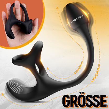 Zenith - Anal Plug kugelförmiger Vibrationsstimulator mit Penisringe