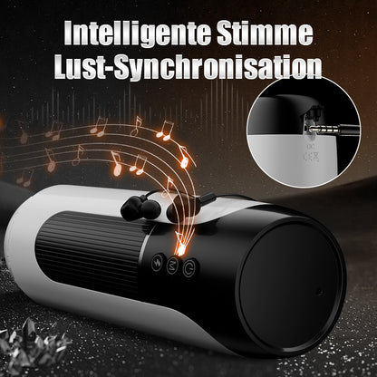 Tragbarer 7-stoßender und vibrierender, erhitzender Vocal-Masturbationsbecher