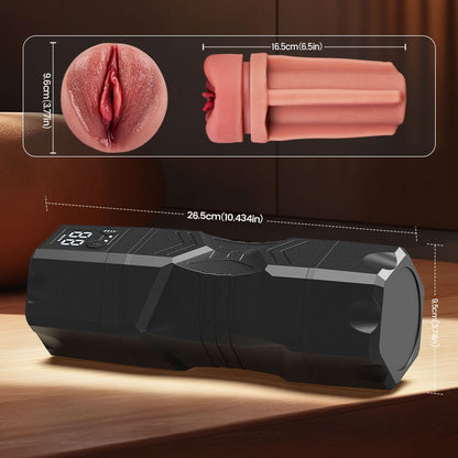 Captain Titan - 6,5 Zoll Massives Real Feel Ergonomischer Griff Unschlagbares Preis-Leistungs-Verhältnis Blowjob Stroker