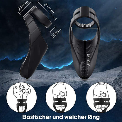 Dual Penisring 10 Vibration Teaser Punkte Streifen - acmejoy-de